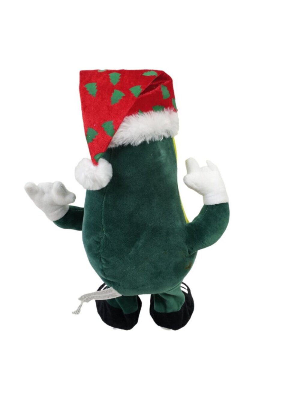 Guac Around The Christmas Tree Singing Dancing Avocado Plush Gemmy Polyester 14" - Picture 3 of 6